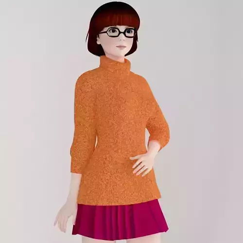 Velma Dinkley pose 01 3D model
