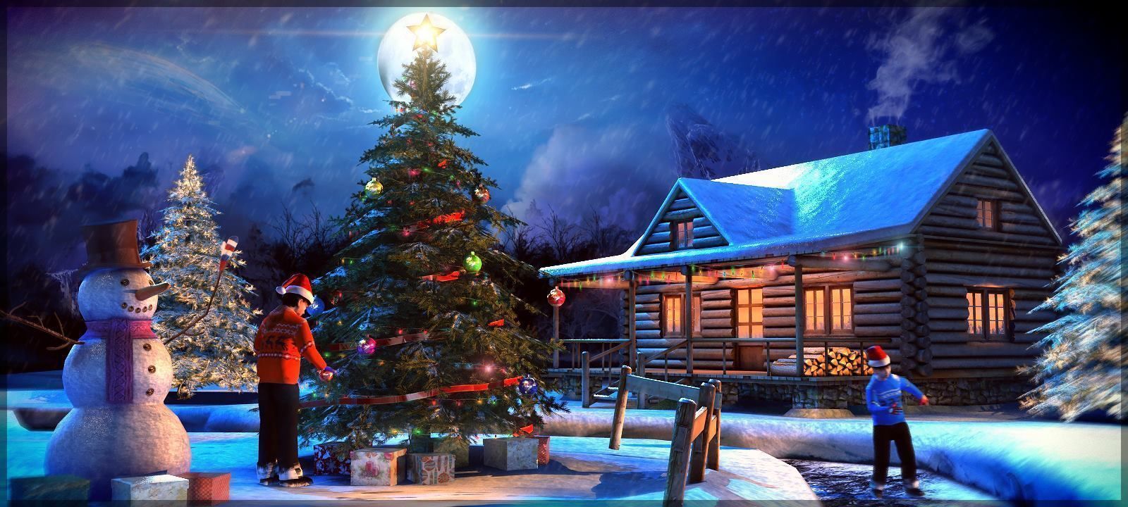 Fir Tree Low-poly 3D model_4