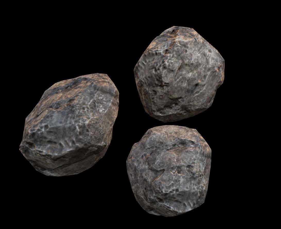 Rocks Pack Low-poly 3D model_2