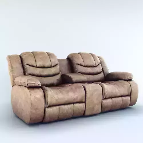 Sofa Ashley Revolution Burgundy 2 seats 3D model