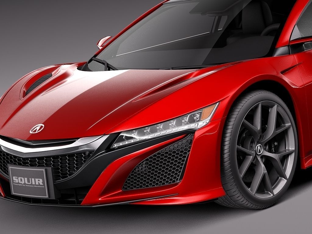 Acura NSX 2016 3D Model max obj 3ds fbx c4d lwo lw lws