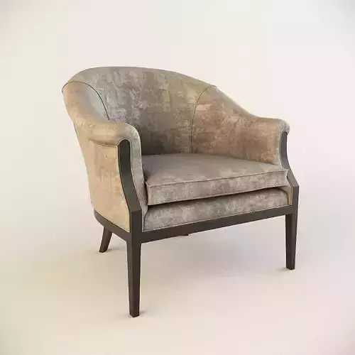 Armchair leather with legs
