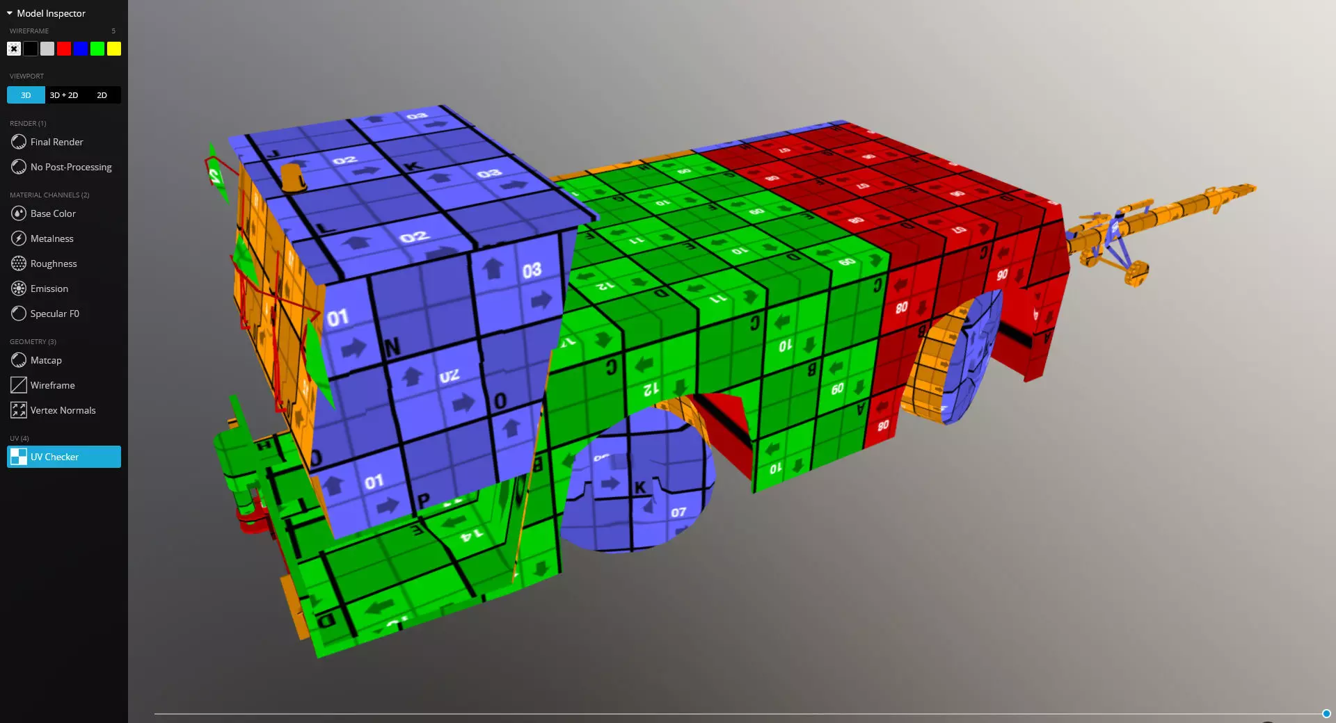 TLD TMX 400 Push-Back Aircraft Tractor Low-poly 3D model_8