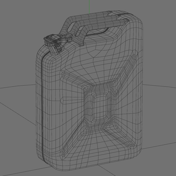 Jerrycan gas can 3D model_3