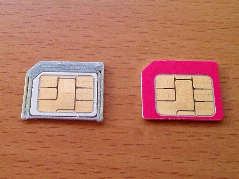 SIM Card Adapter for Nano to micro Free 3D print model_1