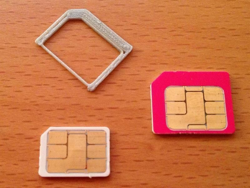 SIM Card Adapter for Nano to micro Free 3D print model_0