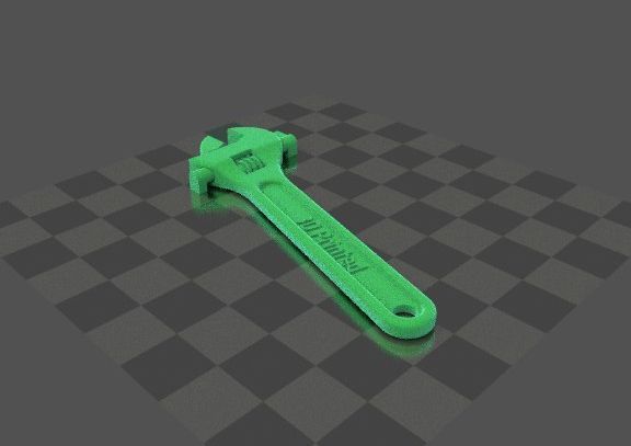 adjustable wrench Free 3D print model_1