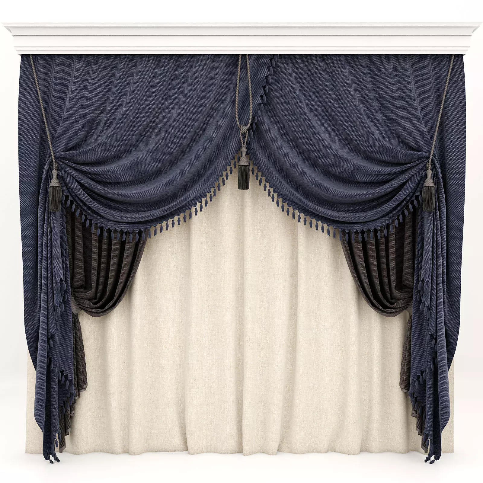 Curtains curtain 3D model_0