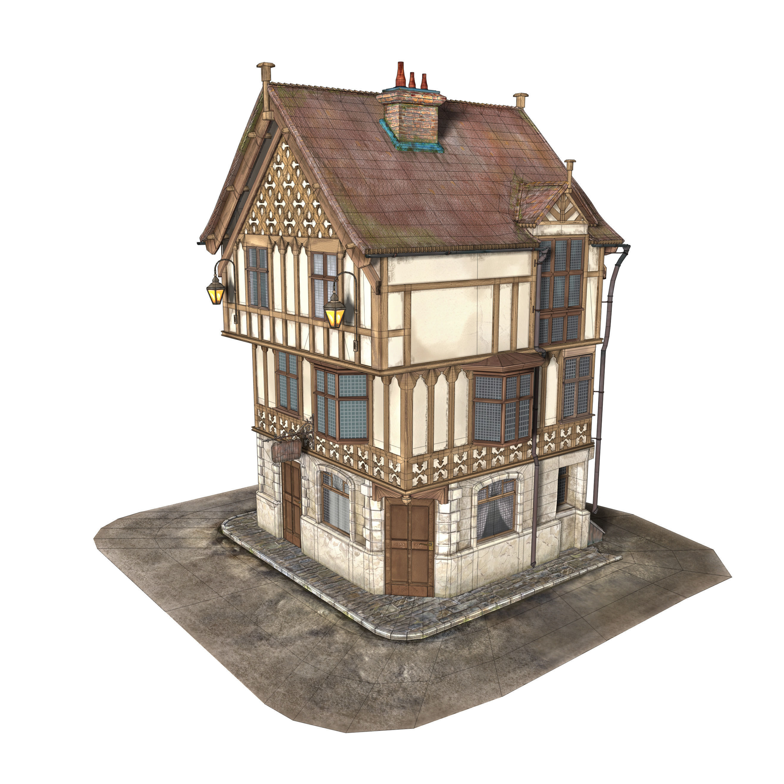 Medieval House 3D model_19