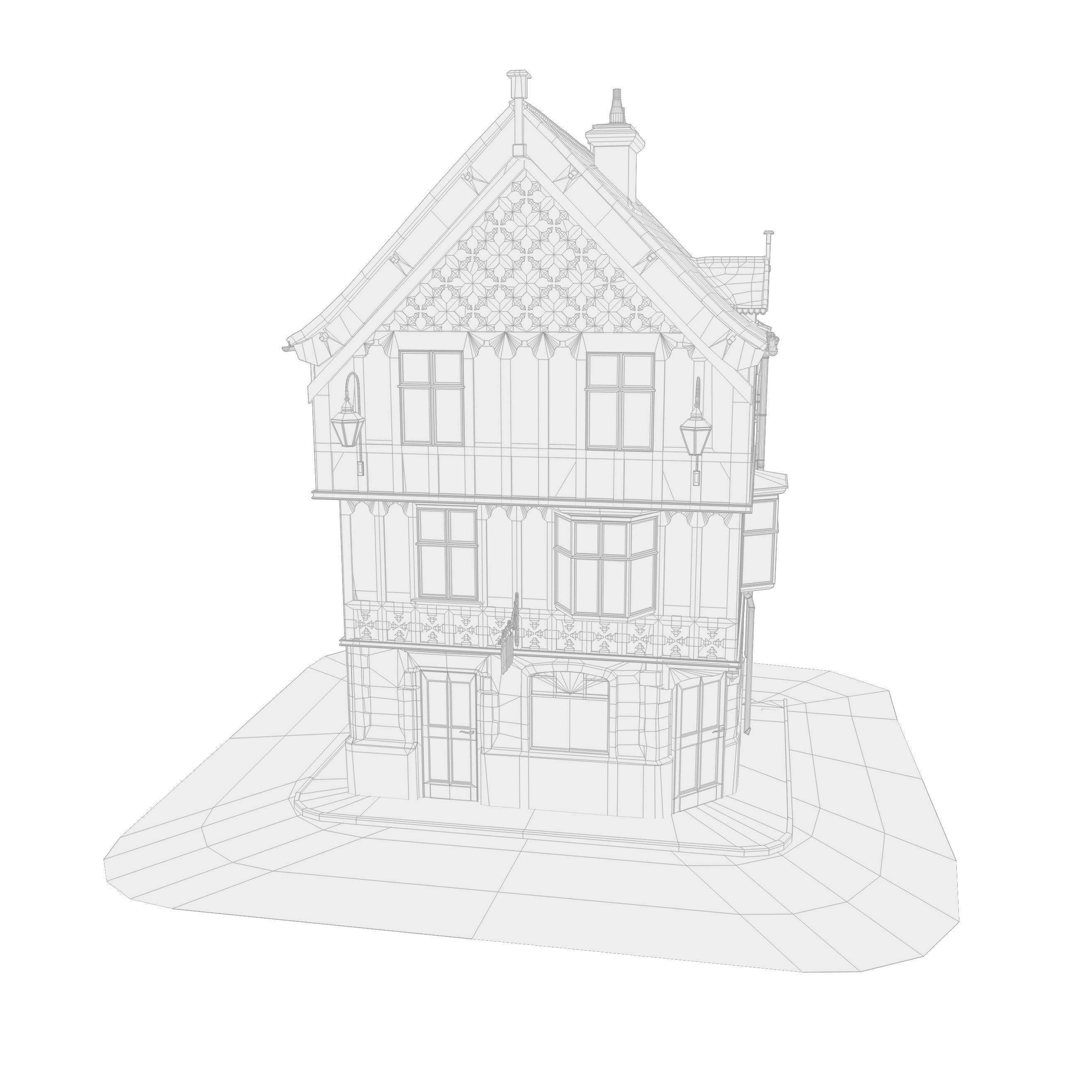 Medieval House 3D model_24