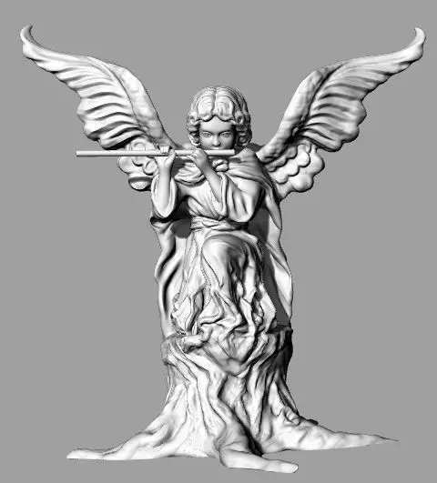 Angel sculpt 3D print model_0
