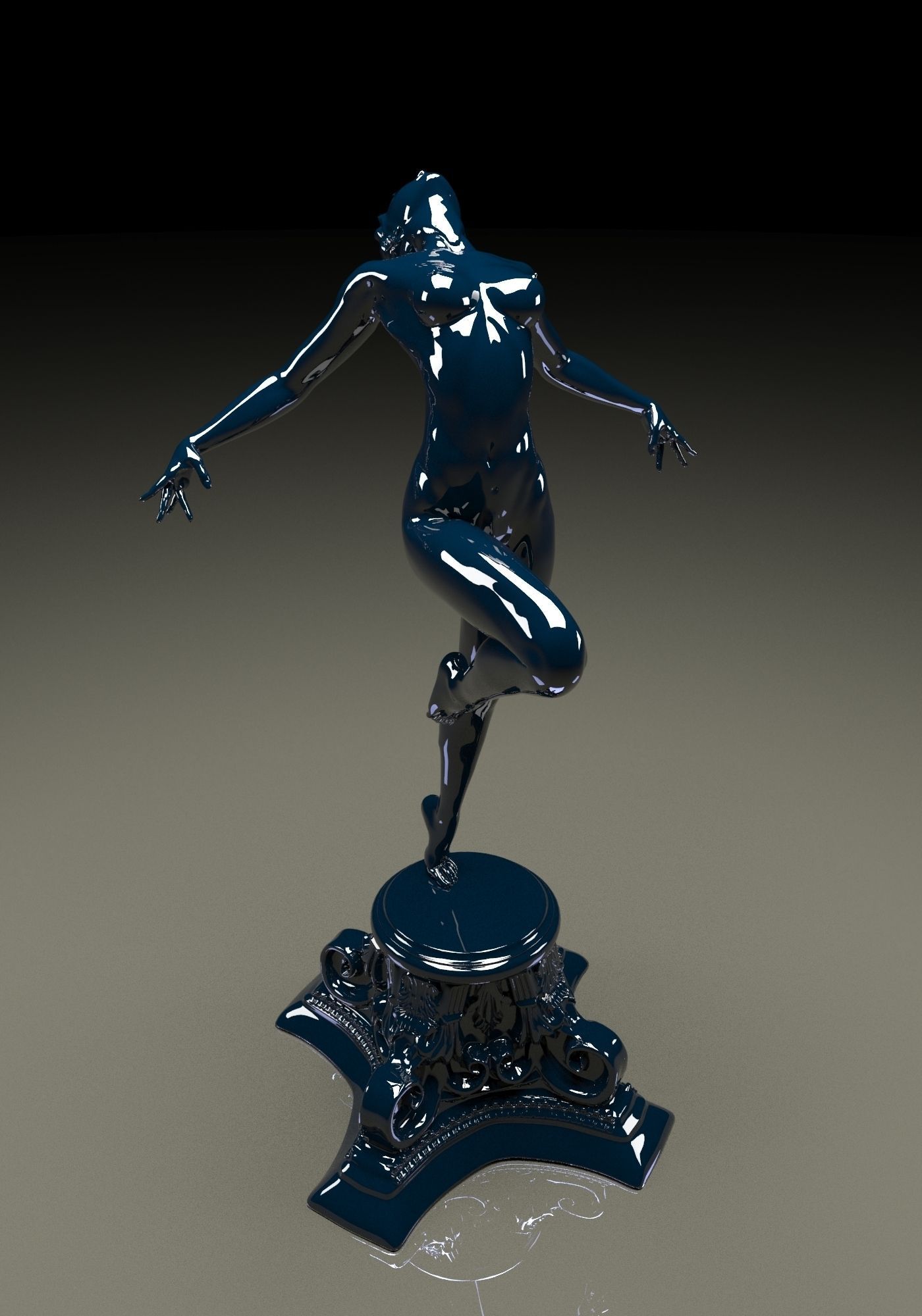 Pretty Lady 3D print model_12