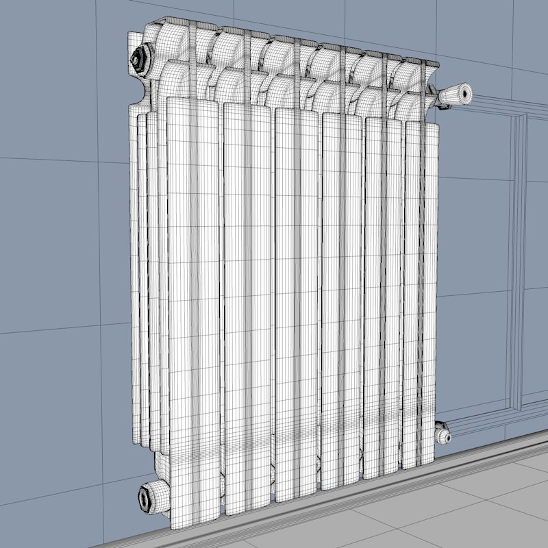 Modern radiator 3D model_5