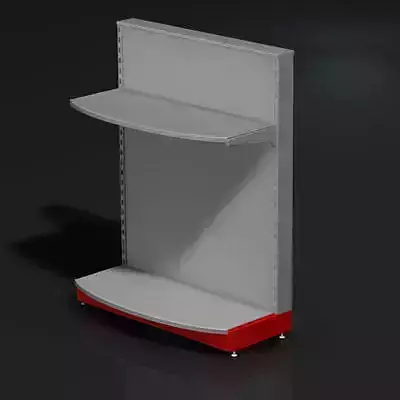 Small halfcircle grey store stand