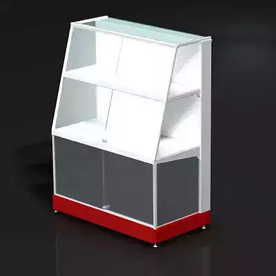 Small glass store stand
