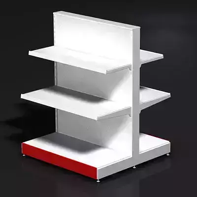Small two sided store stand 3D model