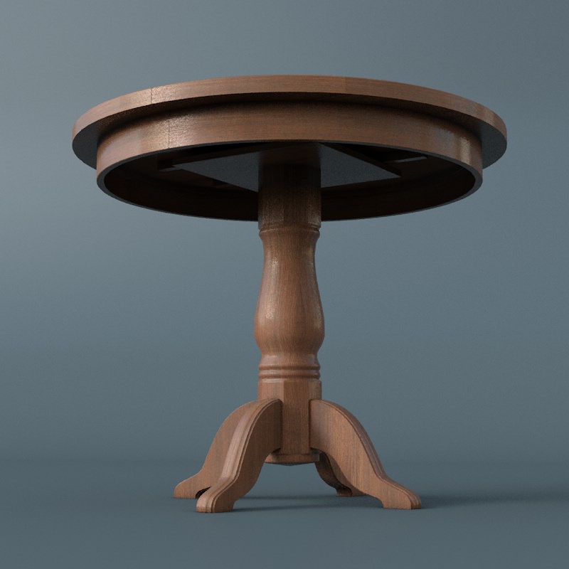 Round table 3D model_1