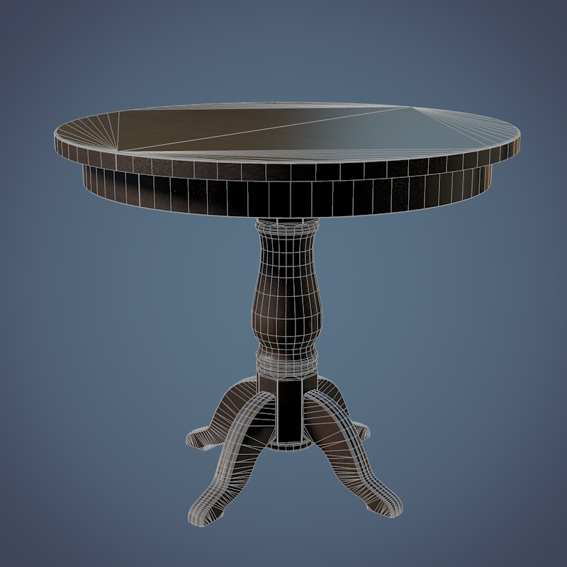 Round table 3D model_3