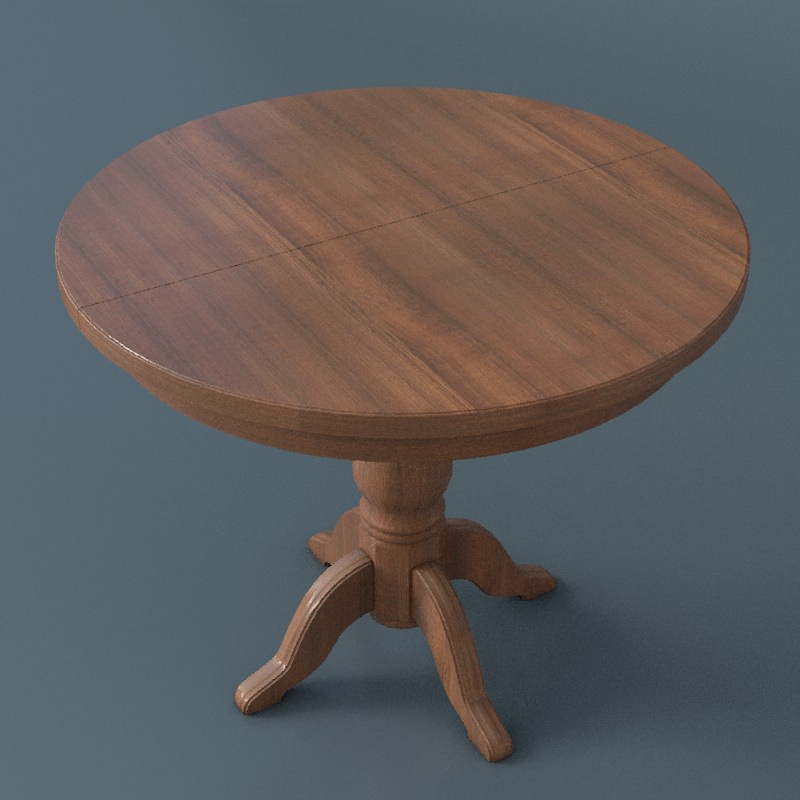 Round table 3D model_2