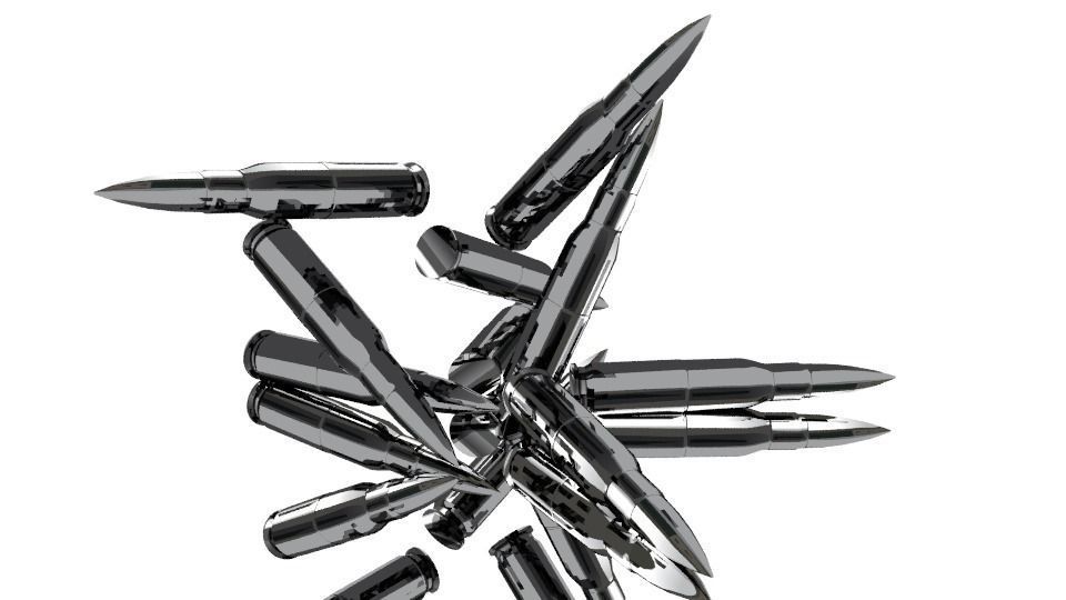Silver Bullets  Low-poly 3D model_0