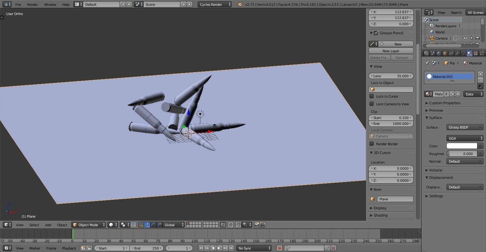 Silver Bullets  Low-poly 3D model_2