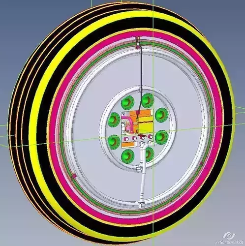 Heavy Duty AirCraft Main Gear Wheel with Inertaged Wet Brake Con