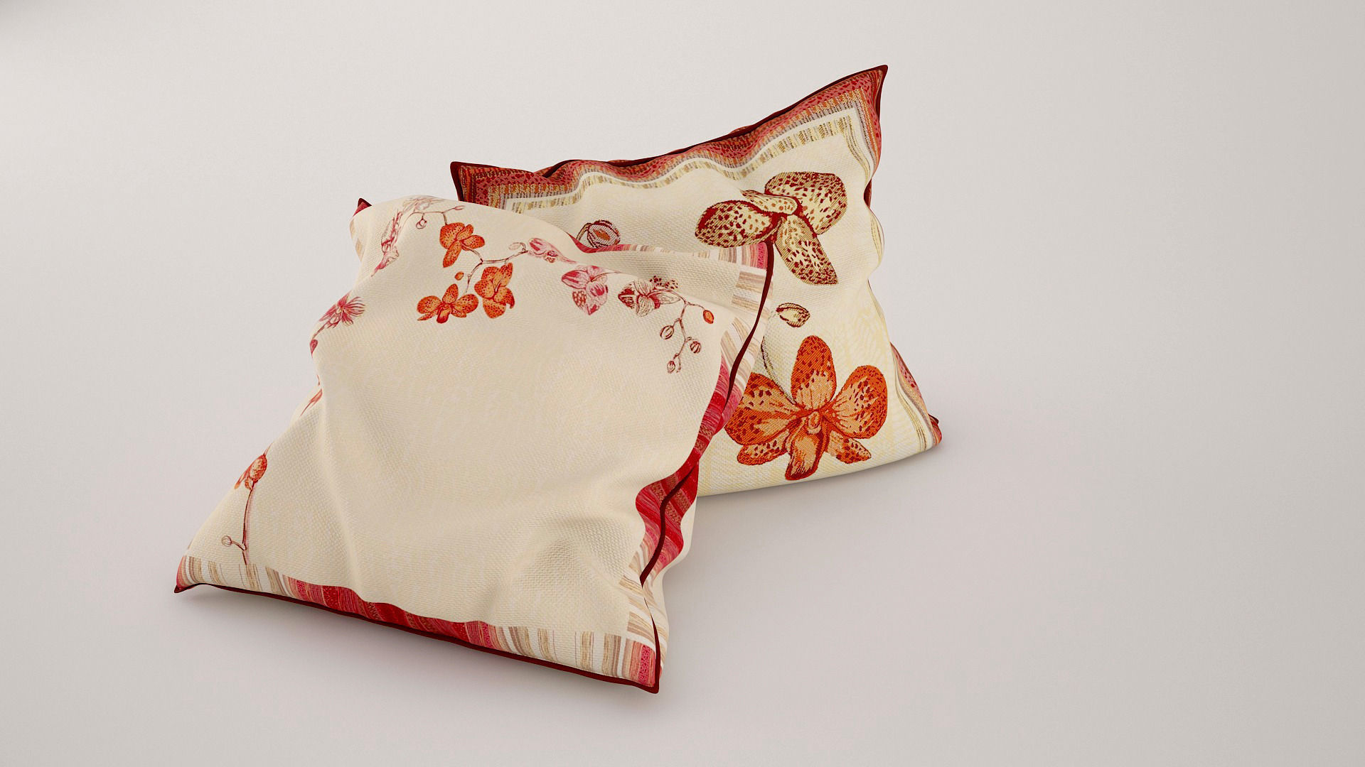 Collection of pillows 3D model_6