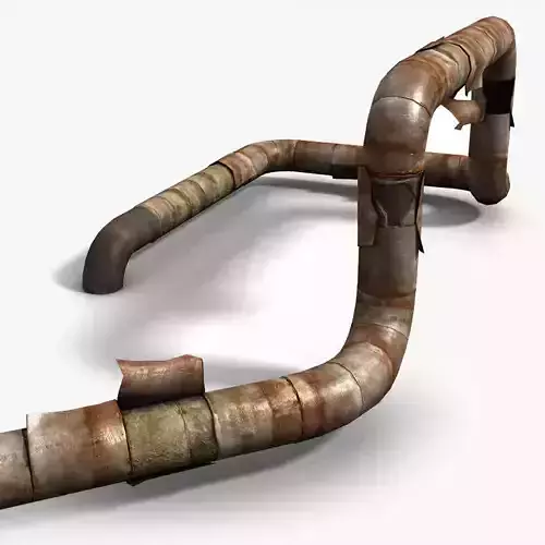 Rusty Pipes Lowpoly
