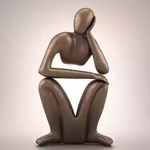 figurine bronze sculpture of man