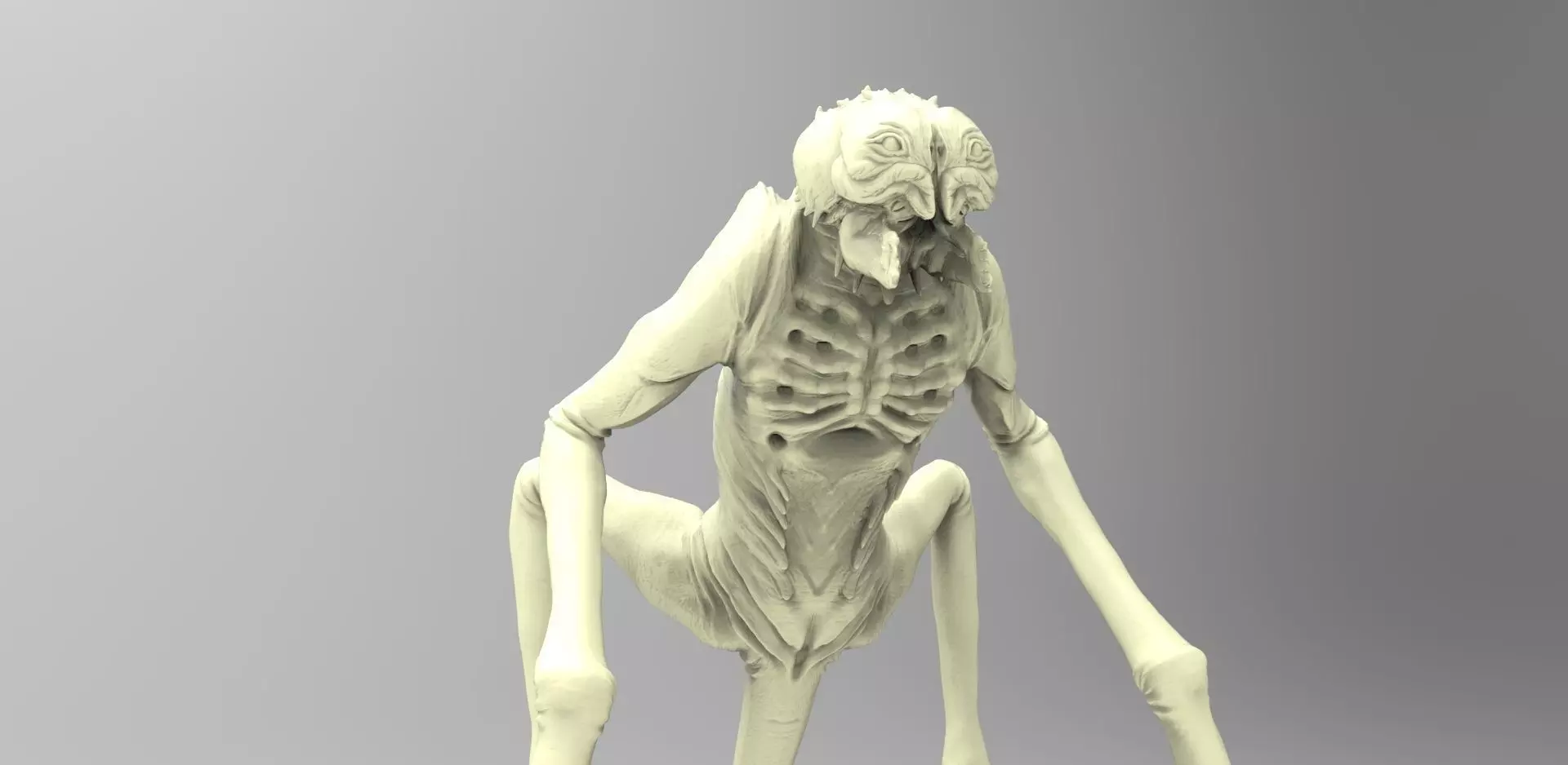 Alien creature  3D print model_0