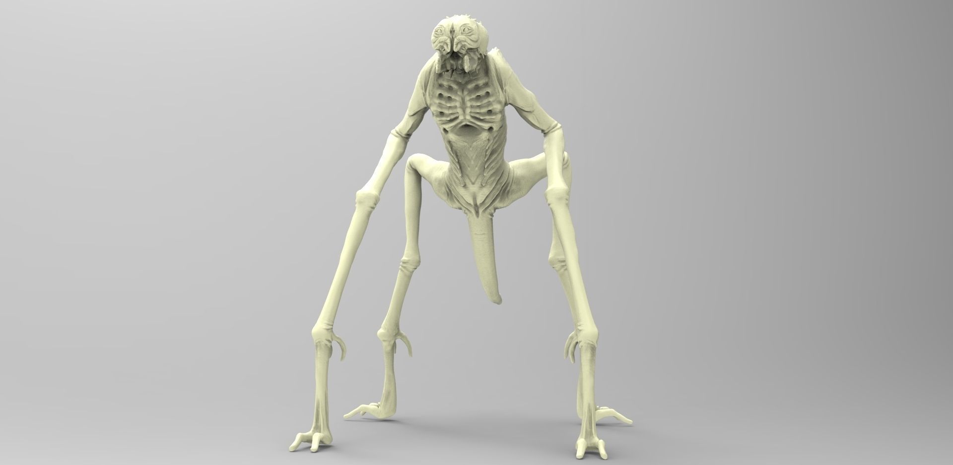Alien creature  3D print model_1