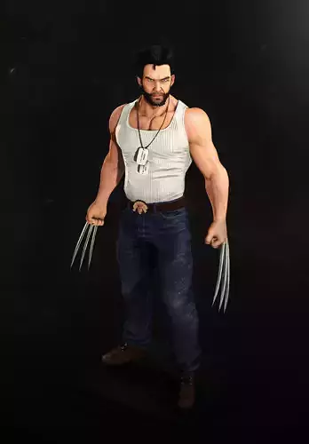wolverine Low-poly 3D model