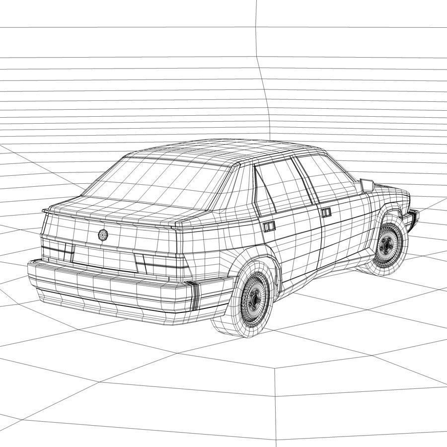 Alfa Romeo 75 3D model_7