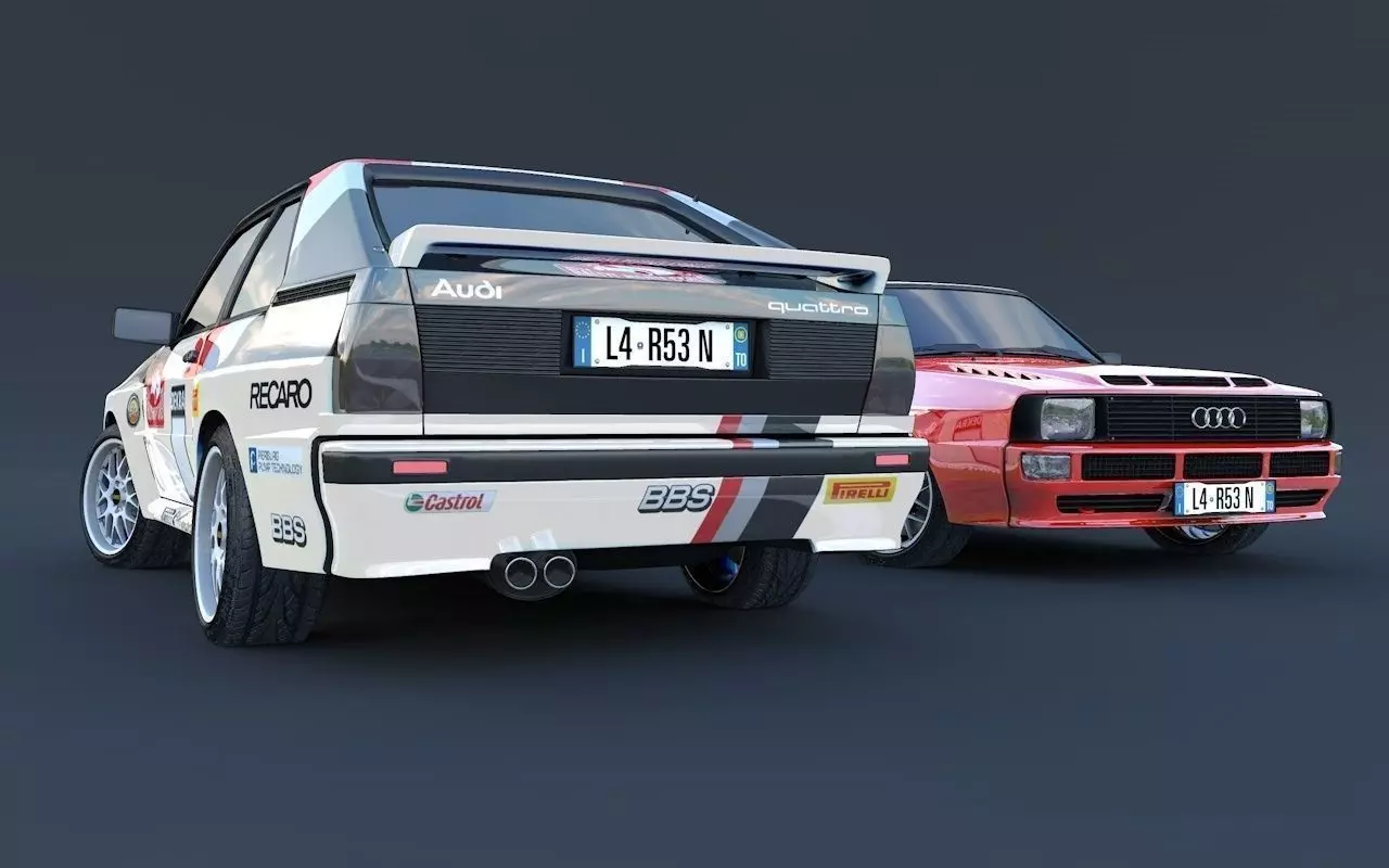 Audi quattro S1 3D model_0