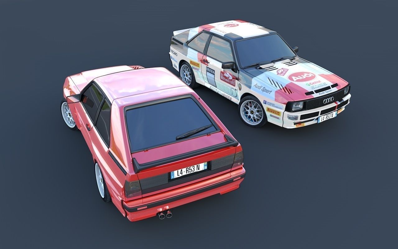 Audi quattro S1 3D model_2