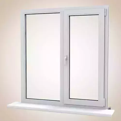 PVC profile window 3D model