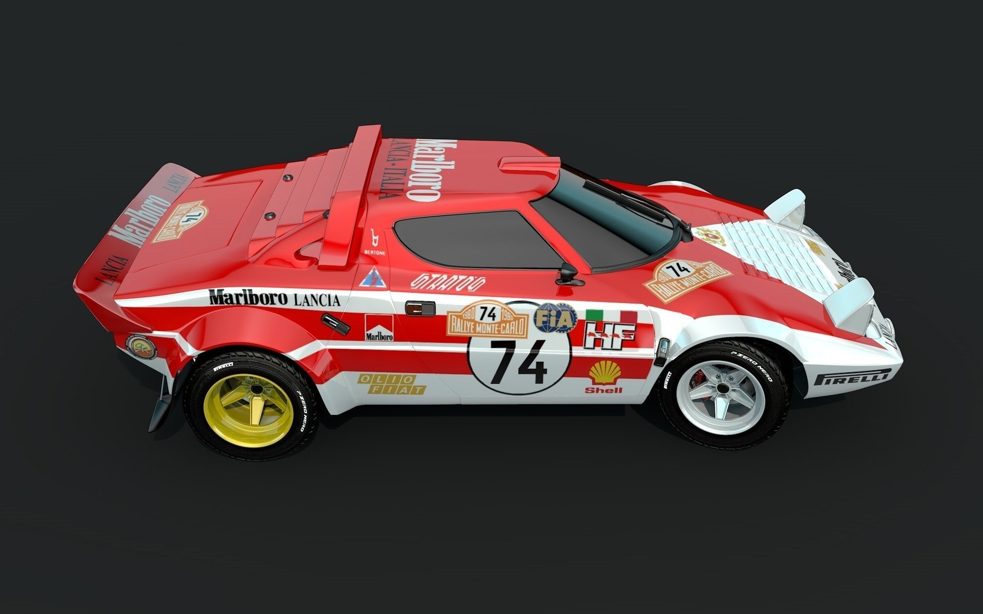 Lancia Stratos Marlboro 3D model_4