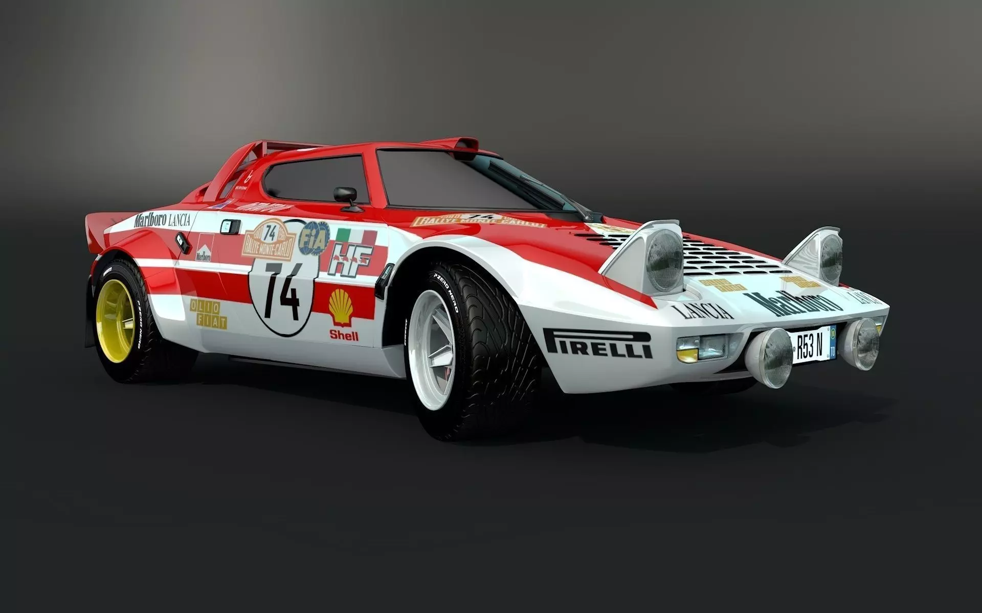 Lancia Stratos Marlboro 3D model_0