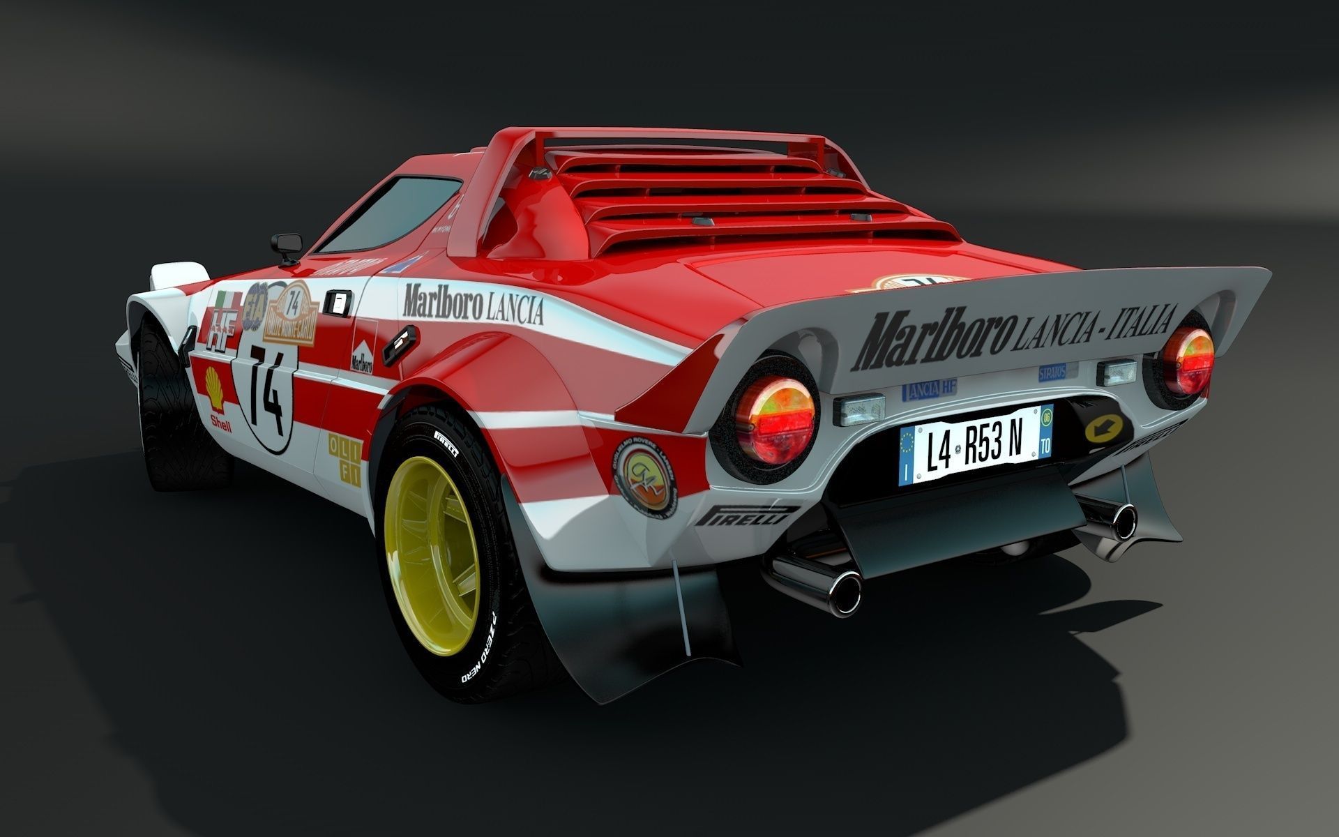 Lancia Stratos Marlboro 3D model_3