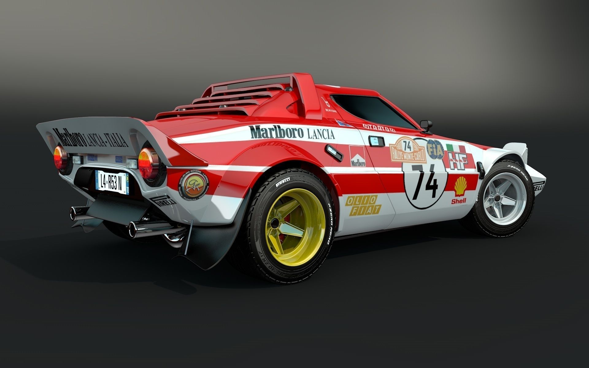 Lancia Stratos Marlboro 3D model_2