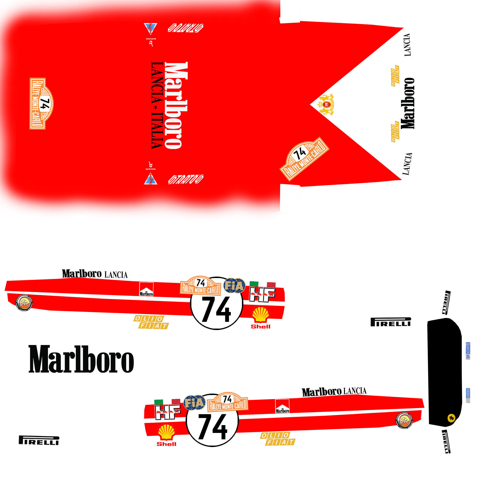 Lancia Stratos Marlboro 3D model_11