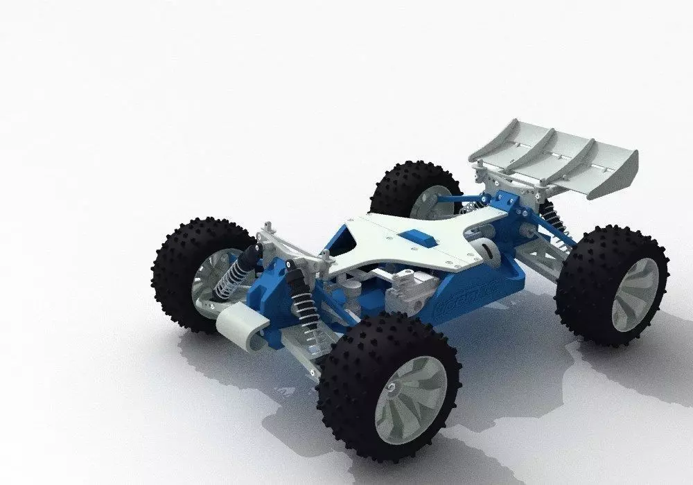 OpenRC 110 3D Printable RC Truggy Free 3D model