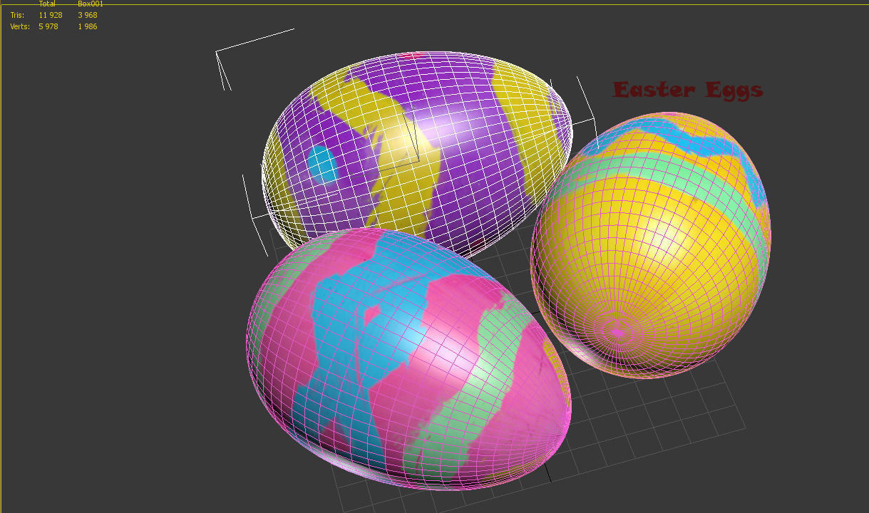 Easter Eggs PBR Low-poly 3D model_3