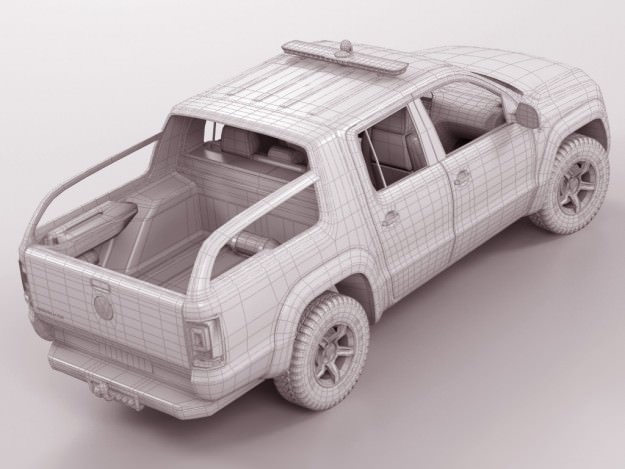 VW Amarok SaR 3D model_12