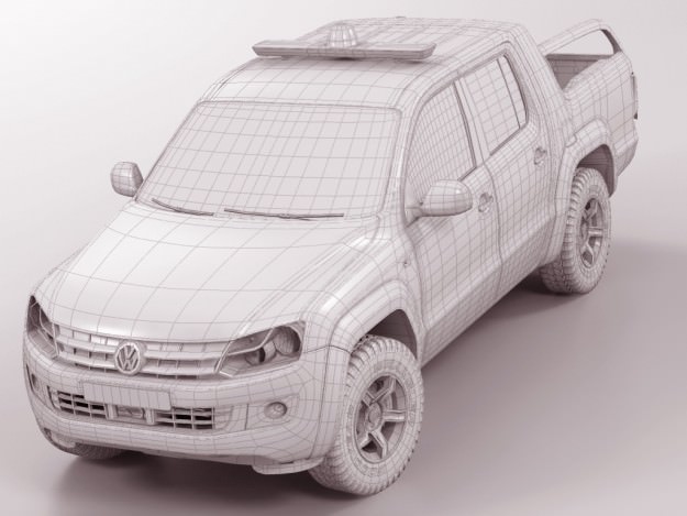 VW Amarok SaR 3D model_11