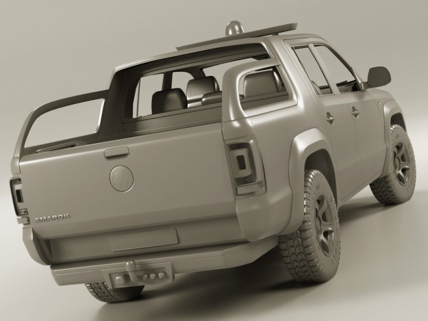 VW Amarok SaR 3D model_9