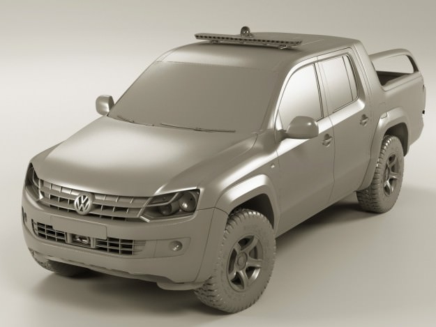 VW Amarok SaR 3D model_8