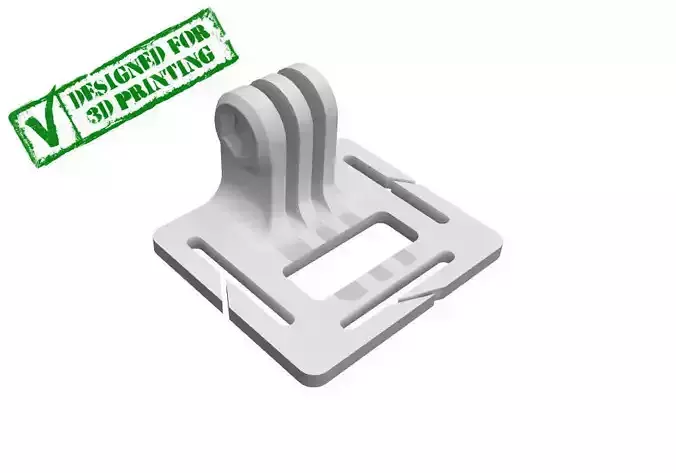 GoPro Head Strap Mount Free 3D model