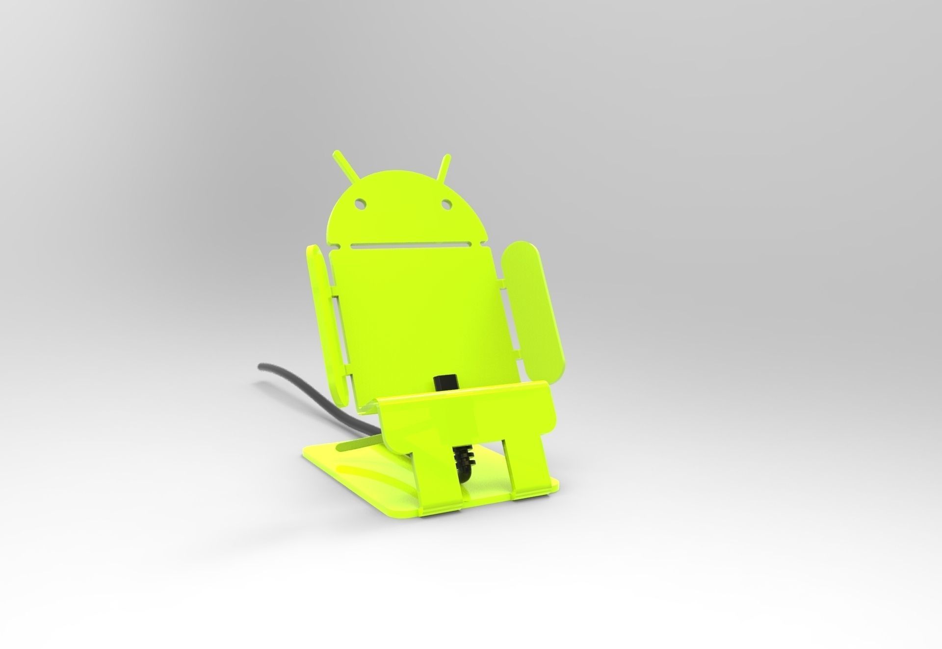 Android Phone deskstand Free 3D model_2