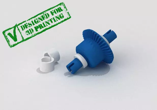 OpenRC 110 RC Differential 3D Printable Free 3D model